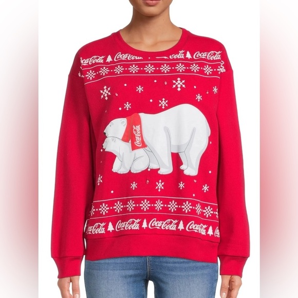 Coca-Cola Women's Coca Cola Light-Up Graphic Pullover XXL - Picture 1 of 7